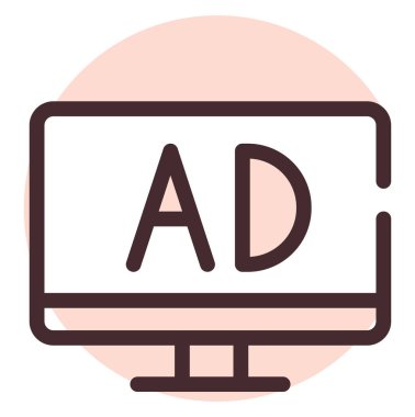 Web reklamları, illüstrasyon, beyaz arkaplan üzerindeki vektör.