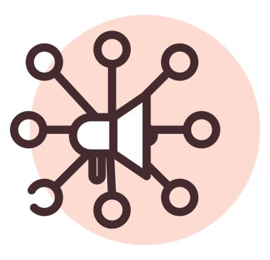 Reklam sms, illüstrasyon, beyaz arkaplan üzerindeki vektör.