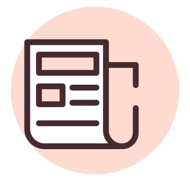 Uygulama haberleri, illüstrasyon, beyaz arkaplan üzerindeki vektör.