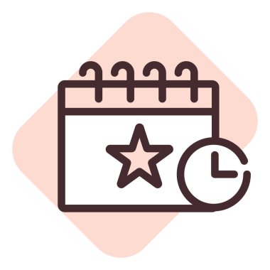 Olay bekleme uygulaması, illüstrasyon, beyaz arkaplan üzerindeki vektör.