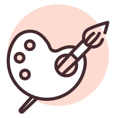 Resim sanatı, illüstrasyon, beyaz arkaplandaki vektör.