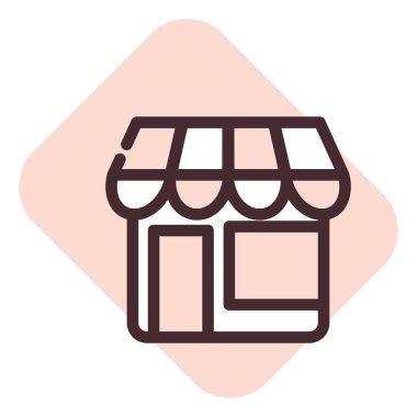 Uygulama pazarı, illüstrasyon, beyaz arkaplan üzerindeki vektör.