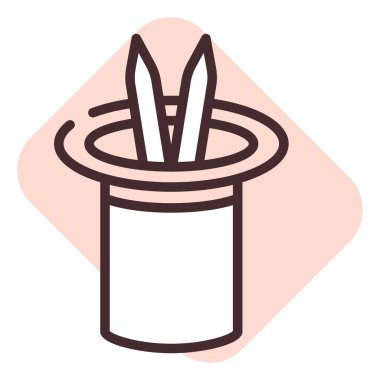 Sihirli sanat, illüstrasyon, beyaz arkaplandaki vektör.