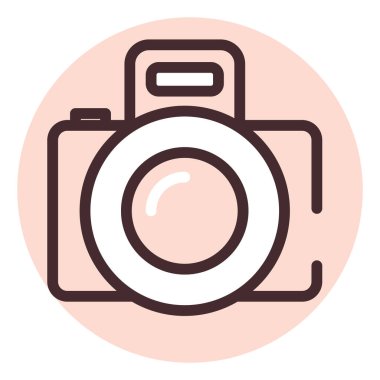 Fotoğraf sanatı, illüstrasyon, beyaz arkaplandaki vektör.