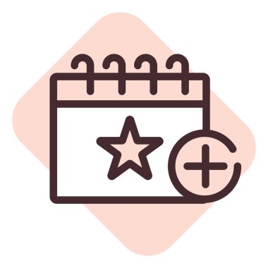 Olay oluşturma, illüstrasyon, beyaz arkaplan üzerindeki vektör.