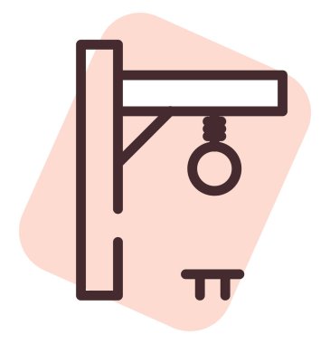 Uygulama yasası, illüstrasyon, beyaz arkaplan üzerindeki vektör.