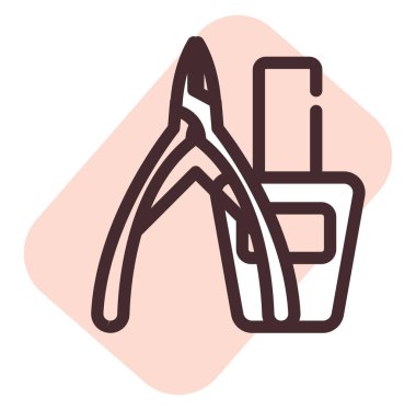 Çivi ürünleri, illüstrasyon, beyaz arkaplan üzerindeki vektör.