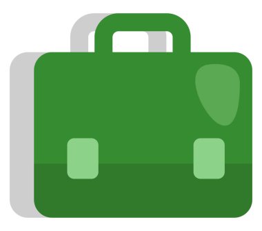 İş çantası, illüstrasyon, beyaz arkaplan üzerindeki vektör.