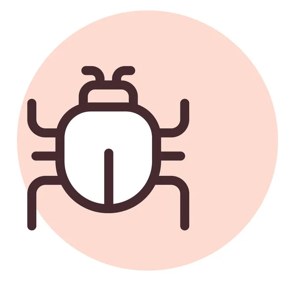 Bug App Illustration Vecteur Sur Fond Blanc — Image vectorielle