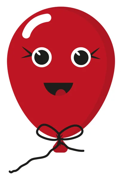 白色背景上的喜庆的红色气球 — 图库矢量图片