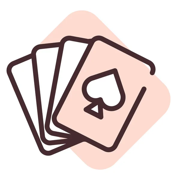Μαγικές Κάρτες Εικονογράφηση Διάνυσμα Λευκό Φόντο — Διανυσματικό Αρχείο