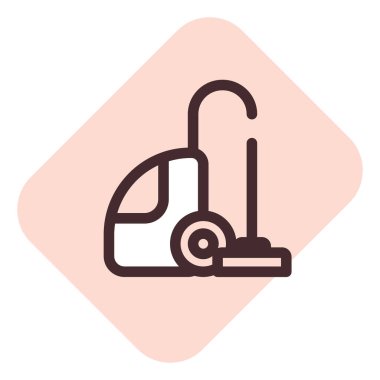 Elektrik süpürgesi, illüstrasyon, beyaz arkaplan üzerindeki vektör.