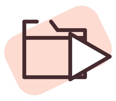 Beyaz arkaplandaki bilgisayar dizini, illüstrasyon, vektör.