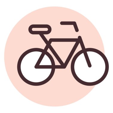 Bisiklet sürmek, illüstrasyon, beyaz arka planda vektör.