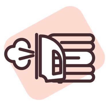 Çamaşır zamanı, illüstrasyon, beyaz arkaplan üzerindeki vektör.