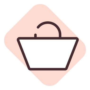 Alışveriş torbası, illüstrasyon, beyaz arkaplandaki vektör.