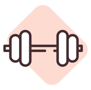 Spor salonu üyeliği, illüstrasyon, beyaz arkaplandaki vektör.