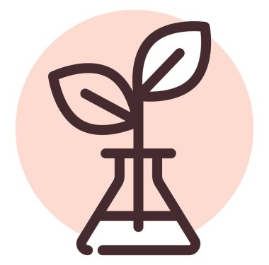 Biyoloji eğitimi, illüstrasyon, beyaz arkaplan üzerindeki vektör.