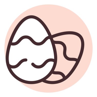 Paskalya olayı, illüstrasyon, beyaz arkaplan üzerindeki vektör.