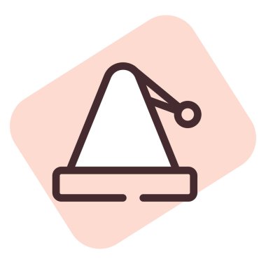 Noel etkinliği şapkası, illüstrasyon, beyaz arkaplandaki vektör.