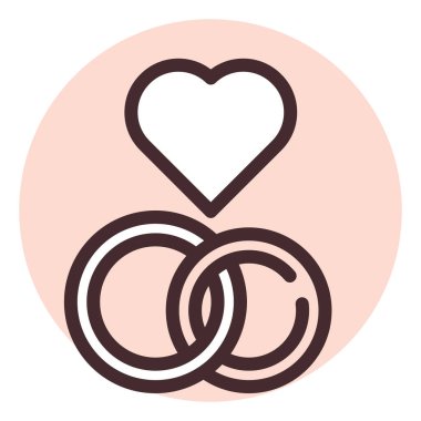 Nişan olayı, illüstrasyon, beyaz arkaplan üzerindeki vektör.