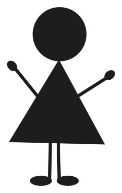 Mutlu aile çocuğu, illüstrasyon, beyaz arka planda vektör..