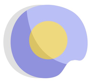 Yumurta yiyecekler, illüstrasyon, beyaz arkaplandaki vektör.