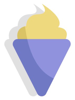 Dondurma, illüstrasyon, beyaz arka planda vektör..