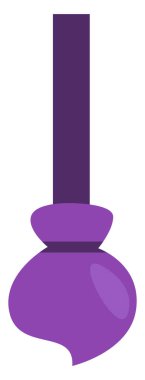 Cadılar Bayramı süpürgesi, illüstrasyon, beyaz arkaplandaki vektör.