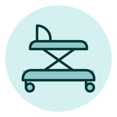 Bebek bakıcılığı, illüstrasyon, beyaz arka plandaki vektör.