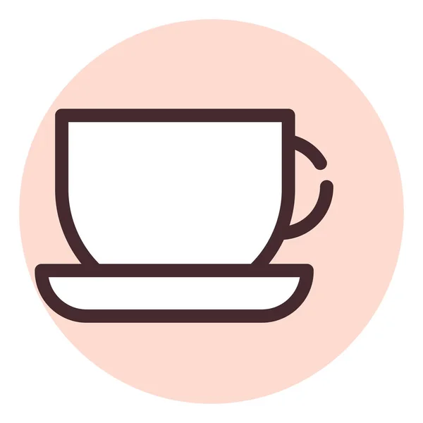 Tasse Kaffee Illustration Vektor Auf Weißem Hintergrund — Stockvektor