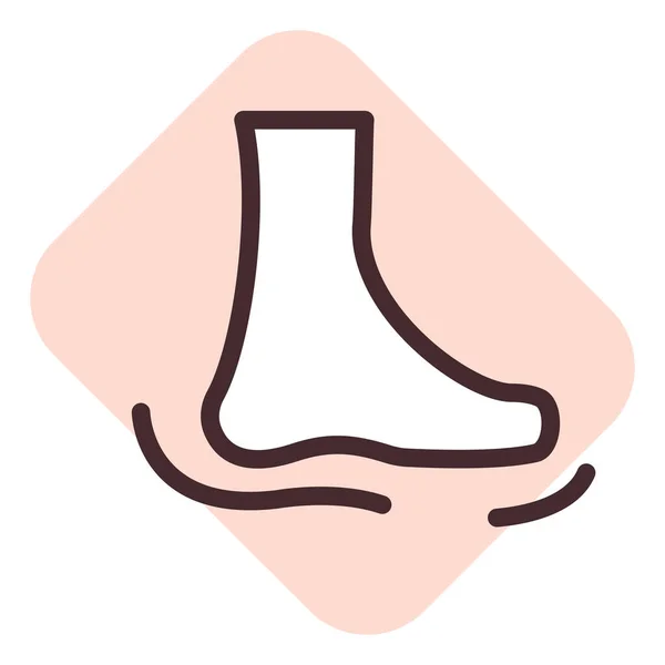 平らな足の障害 イラスト 白い背景のベクトル — ストックベクタ