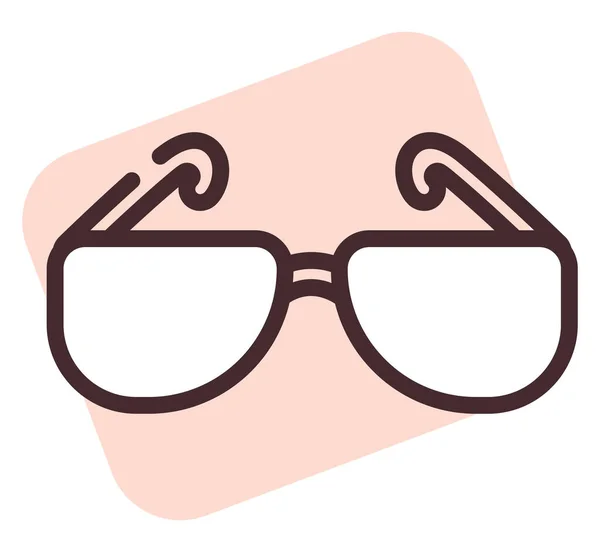 白色背景上的残疾眼镜 — 图库矢量图片