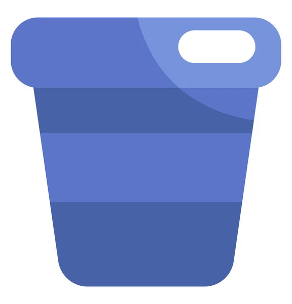 Blaue Kaffeetasse Mit Deckel Illustration Vektor Auf Weißem Hintergrund — Stockvektor
