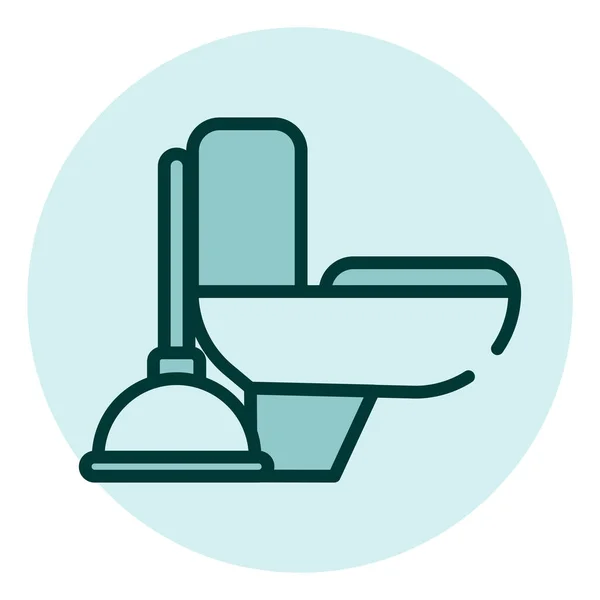 Nettoyant Pour Toilettes Illustration Vecteur Sur Fond Blanc — Image vectorielle