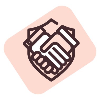 İnsan hakları işi, illüstrasyon, beyaz arkaplandaki vektör.