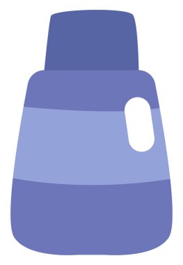 Saç şampuanı, illüstrasyon, beyaz arka planda vektör..