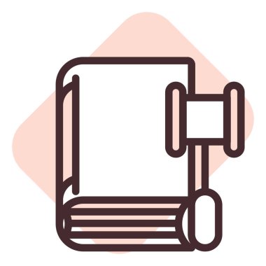 Kod kanunu, illüstrasyon, beyaz arkaplan üzerindeki vektör.