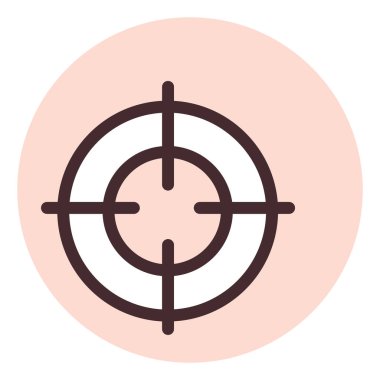 Hedef yasası, illüstrasyon, beyaz arkaplan üzerindeki vektör.