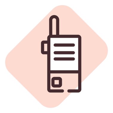 Telsiz kanunu, illüstrasyon, beyaz arkaplan üzerindeki vektör.