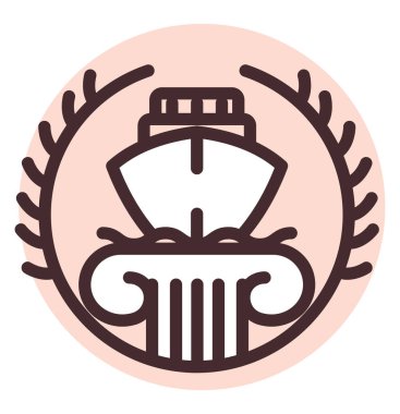 Gemi yasaları, illüstrasyon, beyaz arkaplandaki vektör.