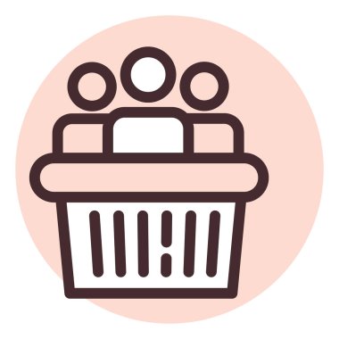 Dava yasaları, illüstrasyon, beyaz arkaplandaki vektör.