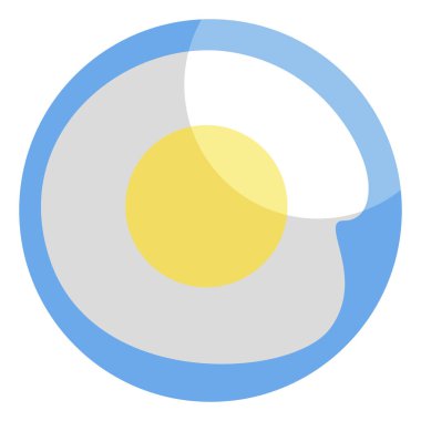 Sabah kahvaltısı, illüstrasyon, beyaz arka plandaki vektör..