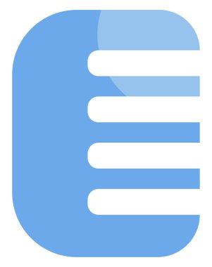 Sabah rutin tarağı, illüstrasyon, beyaz arkaplan üzerindeki vektör.