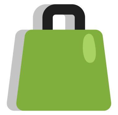 Lojistik çanta, illüstrasyon, beyaz arkaplan üzerindeki vektör.