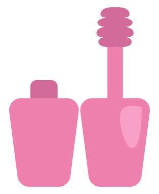 Maskara, illüstrasyon, beyaz arkaplanda vektör.