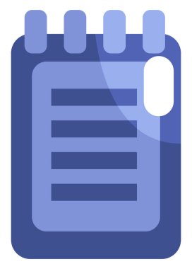 Beyaz arkaplanda kitap betikleri, illüstrasyon, vektör.