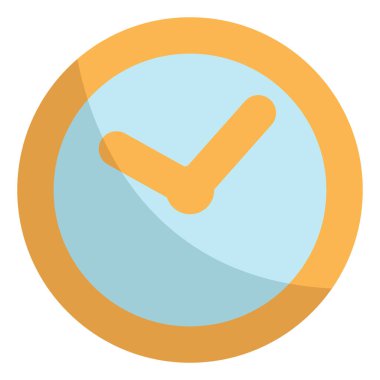 Sarı Ofis saati, illüstrasyon, beyaz arkaplan üzerindeki vektör.