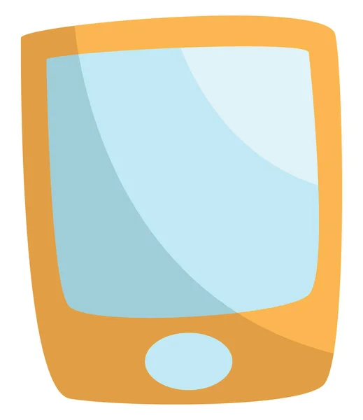 Žlutý Telefon Ilustrace Vektor Bílém Pozadí — Stockový vektor