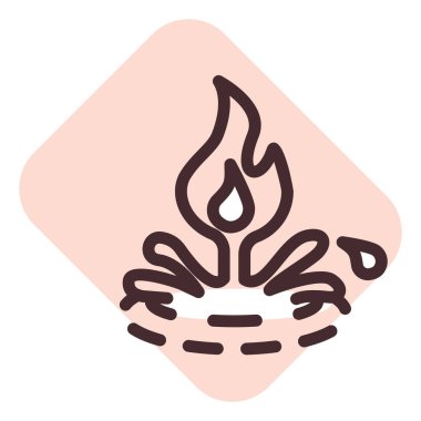 Yağlı sıvı gaz, illüstrasyon, beyaz arkaplandaki vektör.